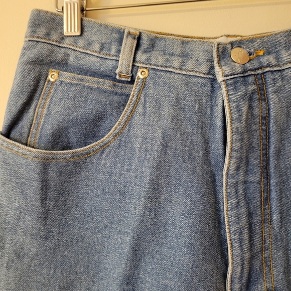 Vintage NWT 90s Stirrup Jeans High Rise Tapered Leg Stretch Medium Wash Denim 29 - Picture 7 of 9